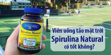 tảo mặt trời earthrise spirulina natural có tốt không