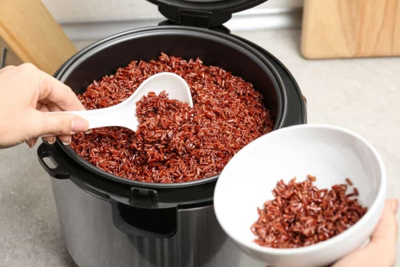 Cách nấu cơm gạo lứt huyết rồng giảm cân bằng nồi cơm điện 