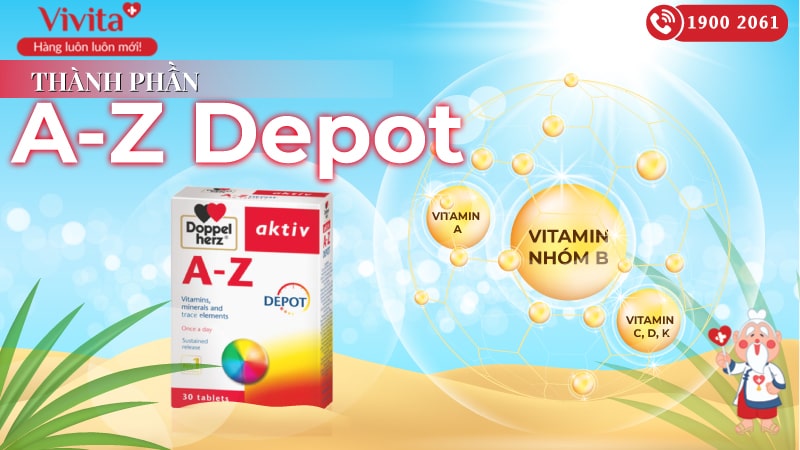 Doppelherz Aktiv chứa nhiều vitamin và khoáng chất cần thiết cho cơ thể
