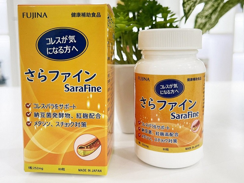 Sarafine là viên uống hỗ trợ giảm mỡ máu có nguồn gốc từ Nhật